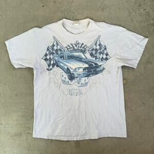 Y2K Mustang Racing Tribal Graphic Y Shirt USA